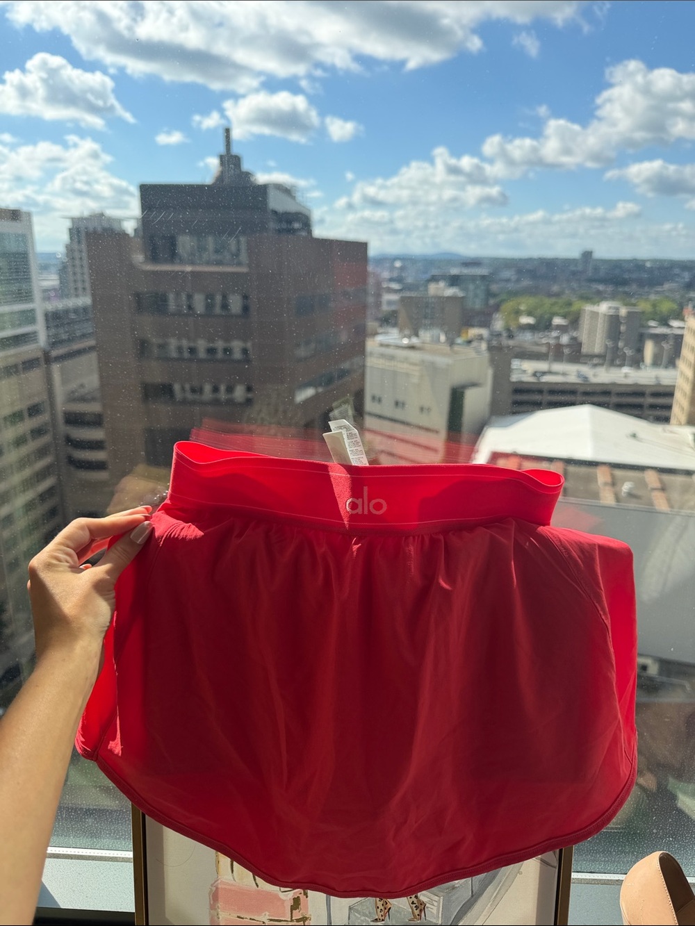 ALO Yoga Coral Pink Athletic Skort